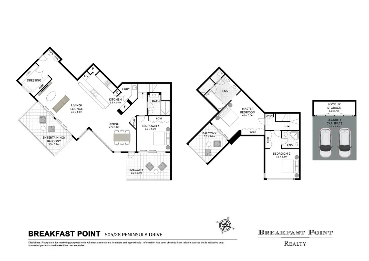2D floor plan of a Breakfast Point residence
