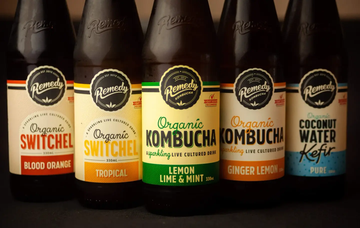 Product shot of sponsor drink bottles at a community event